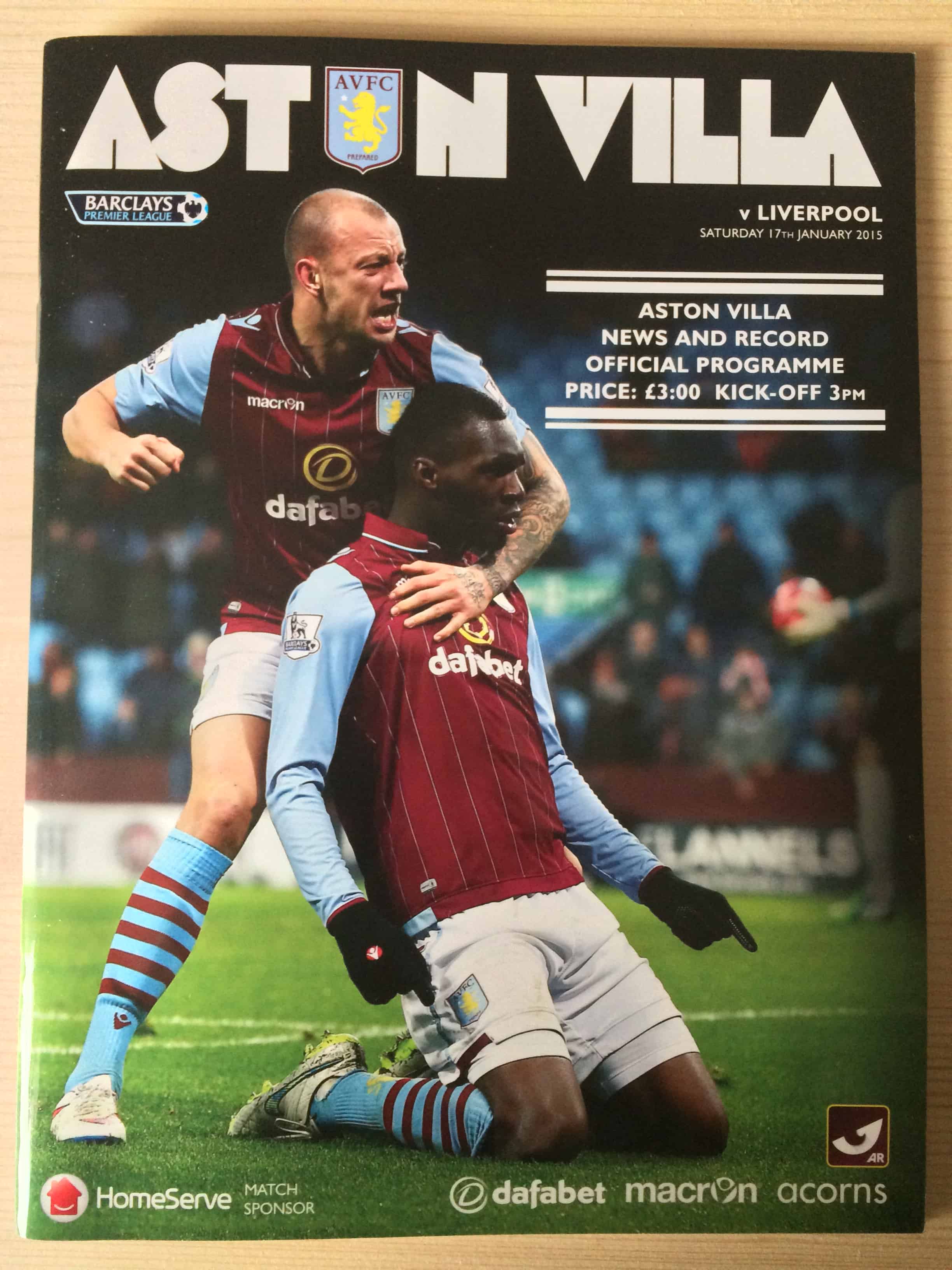 Aston Villa FC v Liverpool FC